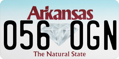 AR license plate 056OGN