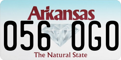 AR license plate 056OGO