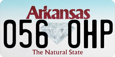 AR license plate 056OHP