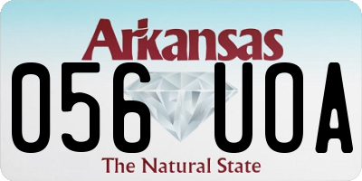AR license plate 056UOA
