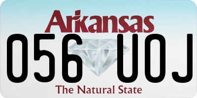 AR license plate 056UOJ