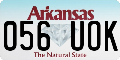 AR license plate 056UOK