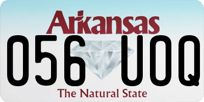 AR license plate 056UOQ