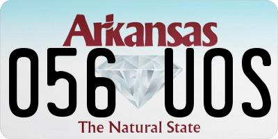 AR license plate 056UOS