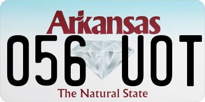 AR license plate 056UOT