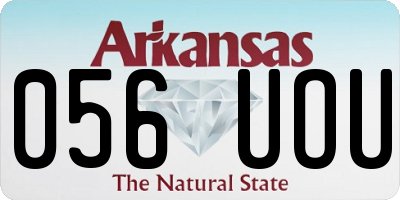 AR license plate 056UOU