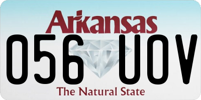 AR license plate 056UOV