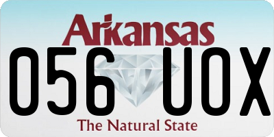 AR license plate 056UOX