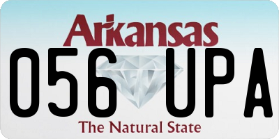 AR license plate 056UPA