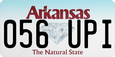 AR license plate 056UPI