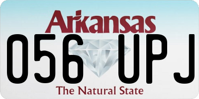 AR license plate 056UPJ