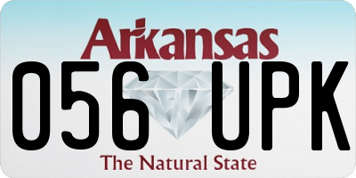AR license plate 056UPK