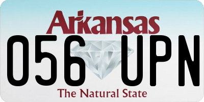 AR license plate 056UPN