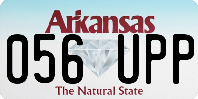 AR license plate 056UPP