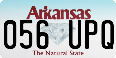 AR license plate 056UPQ