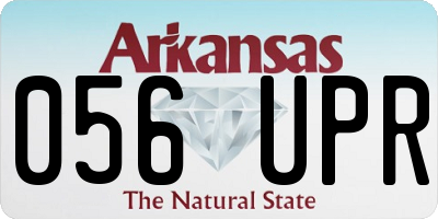 AR license plate 056UPR