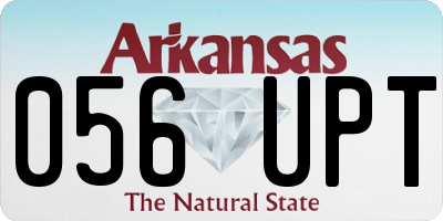 AR license plate 056UPT