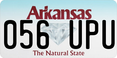 AR license plate 056UPU