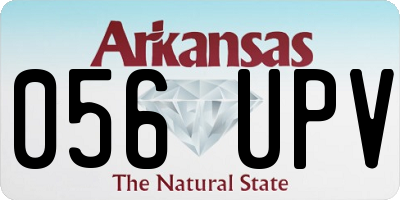 AR license plate 056UPV