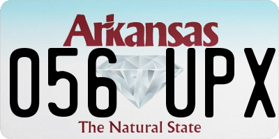 AR license plate 056UPX