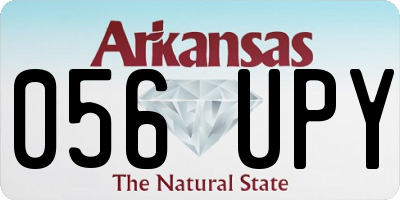 AR license plate 056UPY