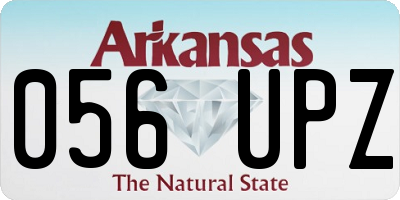 AR license plate 056UPZ