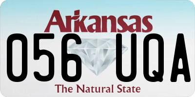 AR license plate 056UQA