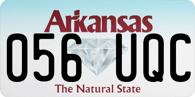 AR license plate 056UQC