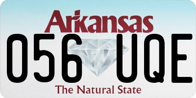AR license plate 056UQE