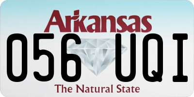 AR license plate 056UQI