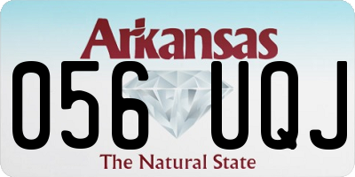 AR license plate 056UQJ