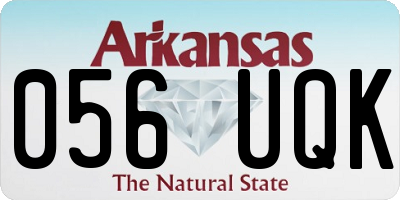 AR license plate 056UQK
