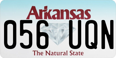 AR license plate 056UQN