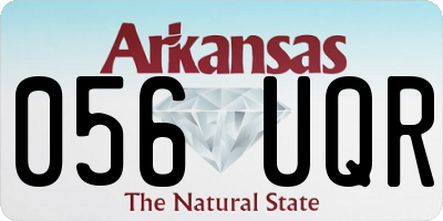 AR license plate 056UQR