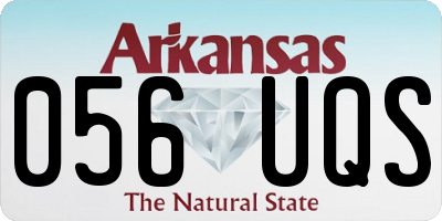 AR license plate 056UQS