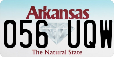AR license plate 056UQW