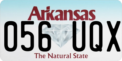 AR license plate 056UQX