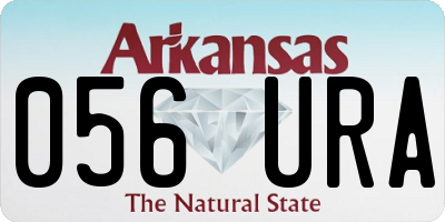 AR license plate 056URA