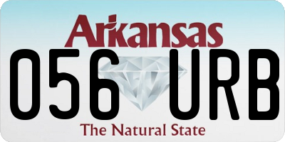 AR license plate 056URB