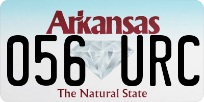 AR license plate 056URC