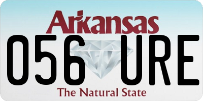 AR license plate 056URE