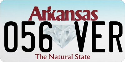 AR license plate 056VER