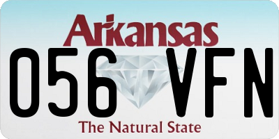 AR license plate 056VFN