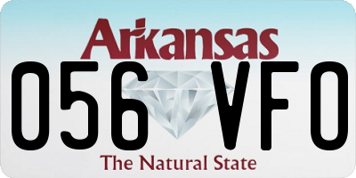 AR license plate 056VFO