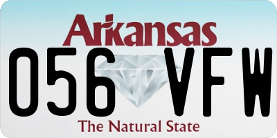 AR license plate 056VFW
