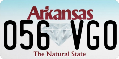 AR license plate 056VGO