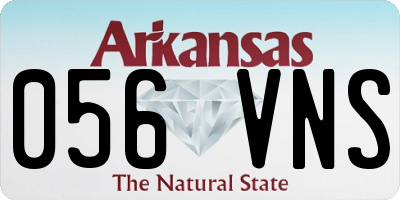 AR license plate 056VNS