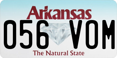 AR license plate 056VOM