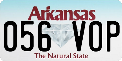 AR license plate 056VOP