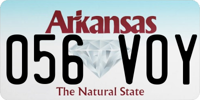 AR license plate 056VOY